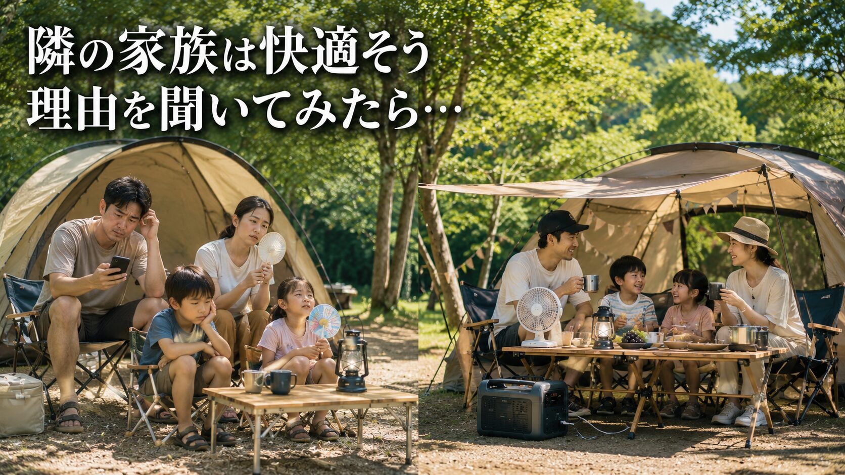 隣の家族は快適そうだったので理由を聞いてみた