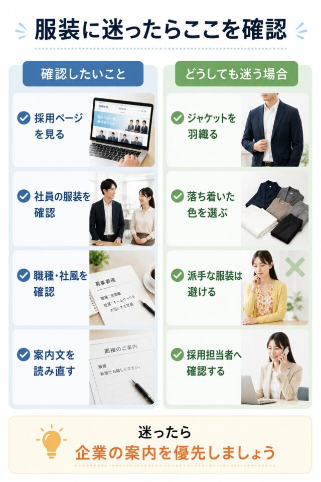面接に最適な服装ガイド