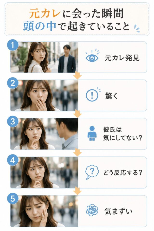 元カレに会った瞬間の心情変化