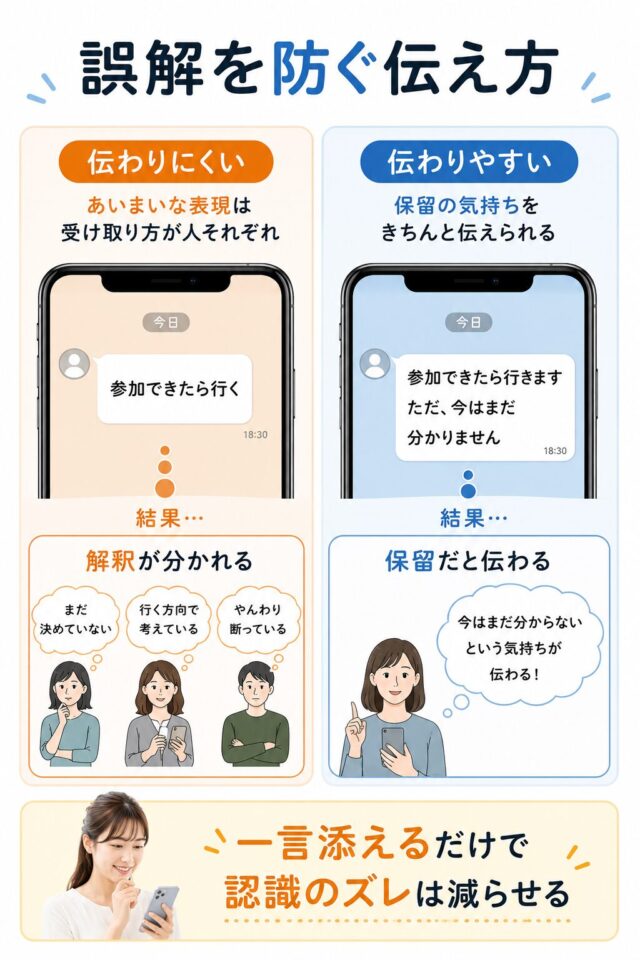 誤解を防ぐ伝え方のヒント