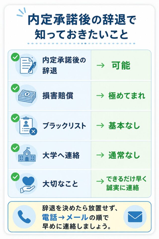 内定承諾後の辞退で知っておきたいこと