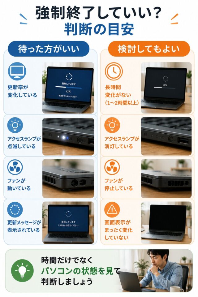 強制終了の判断ガイド