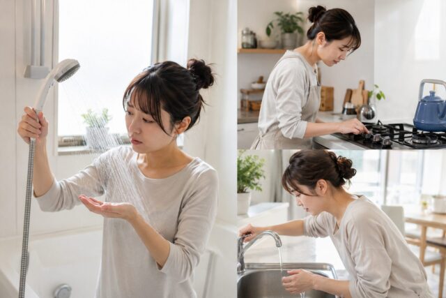 お湯が出ない時の確認手順