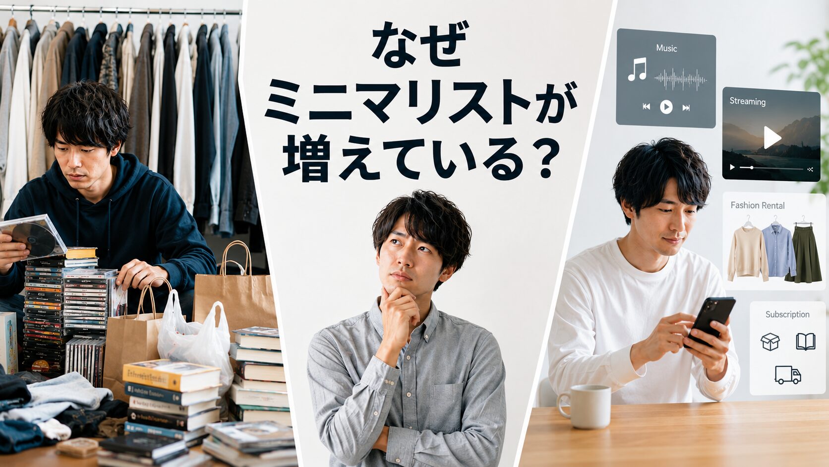 なぜミニマリストが増えているのか考察する記事のアイキャッチ画像