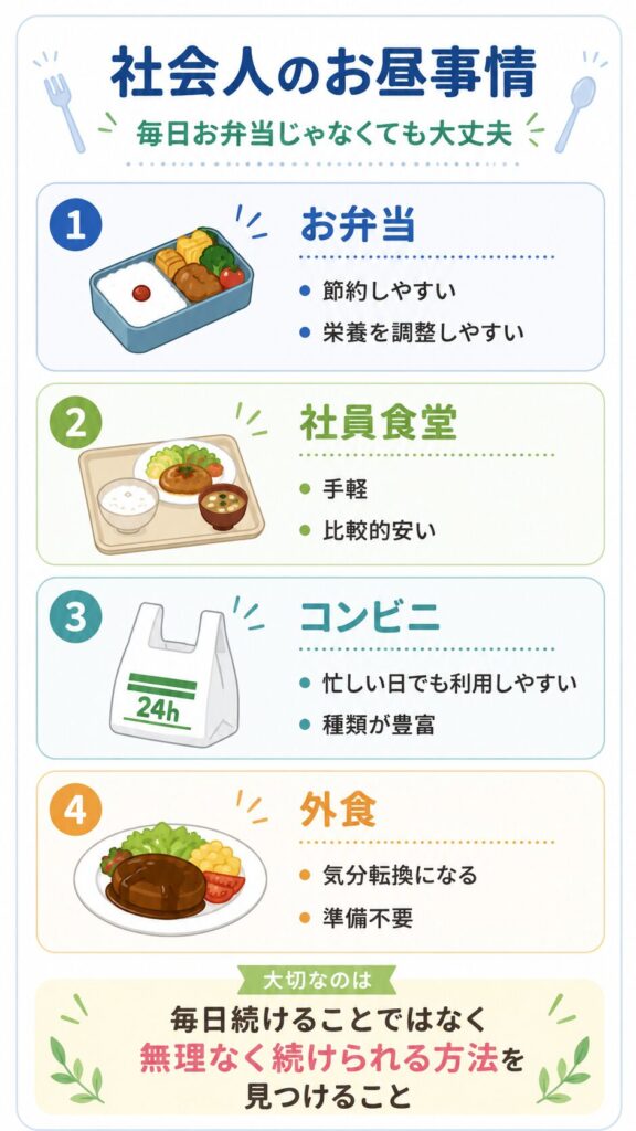 毎日お弁当じゃなくても大丈夫