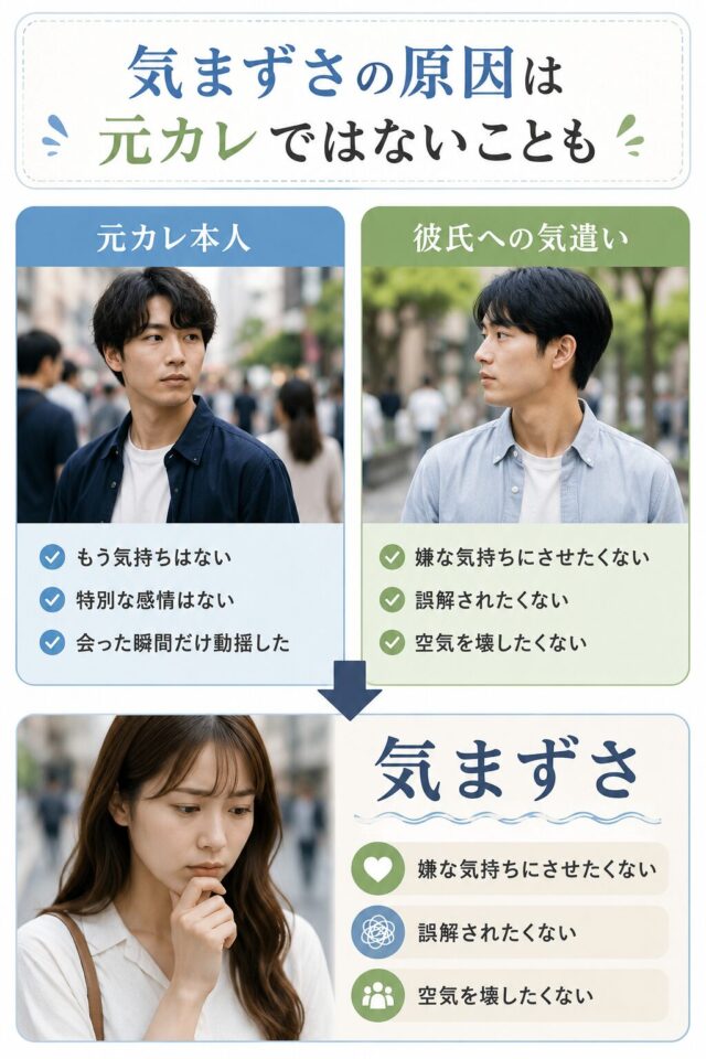 元カレと会った時の気まずさの原因