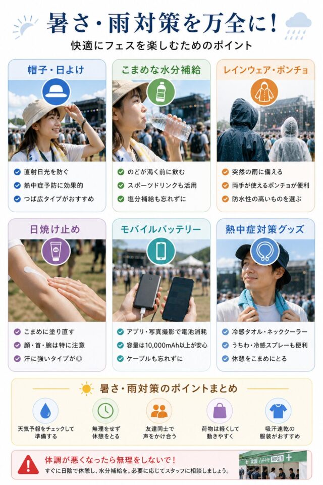暑さ・雨対策