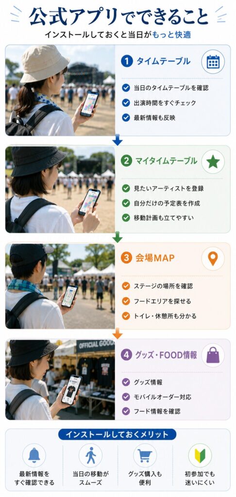 公式アプリの便利な機能紹介