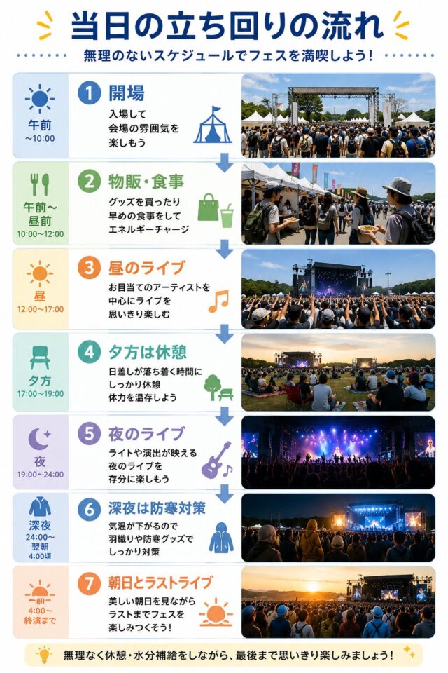 フェスの立ち回り方