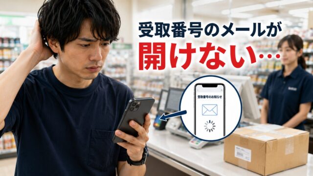 メールが開けない困惑の瞬間