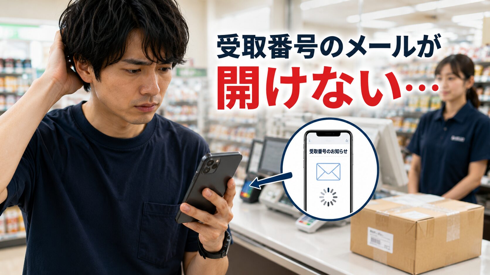 メールが開けない困惑の瞬間