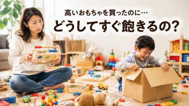 子どものおもちゃがどんどん増えていく様子