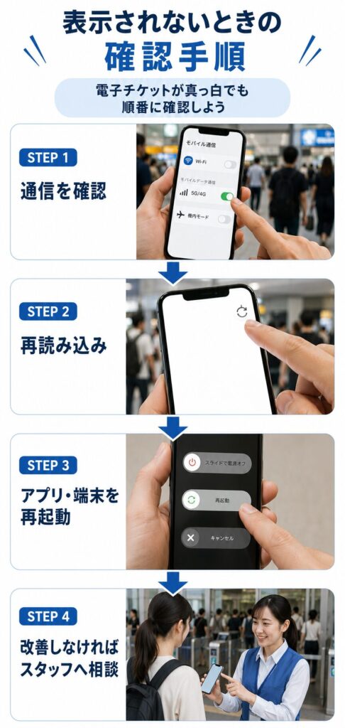 表示されないときの確認手順