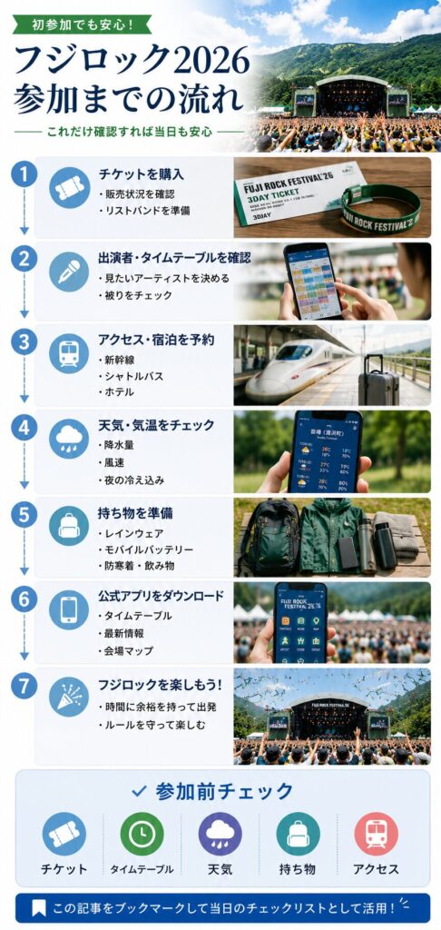 フジロック2026への参加のながれ