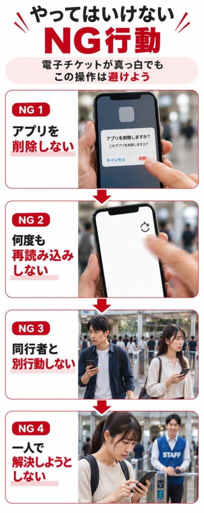 やってはいけない NG行動