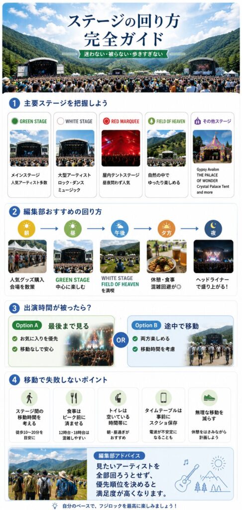 ステージの回り方