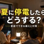 夏に停電している家庭の様子