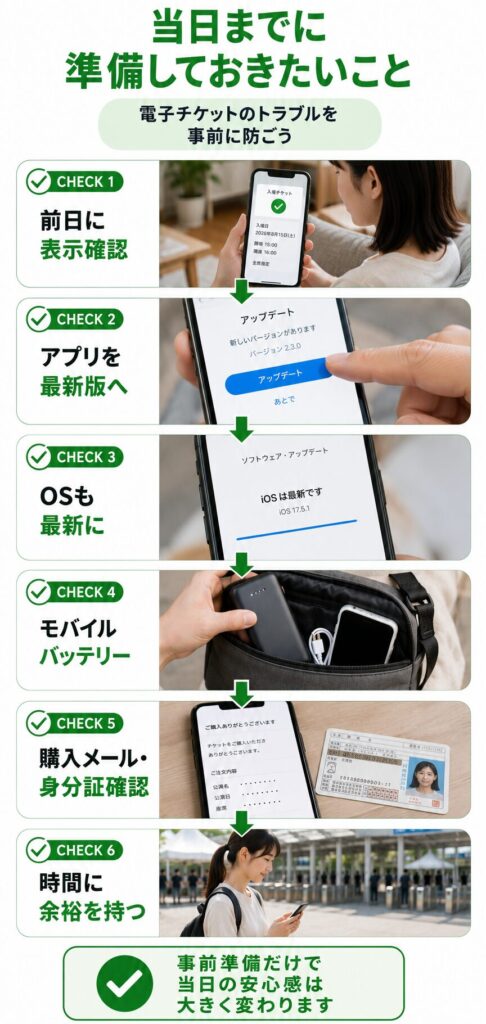 当日までに準備しておきたいこと