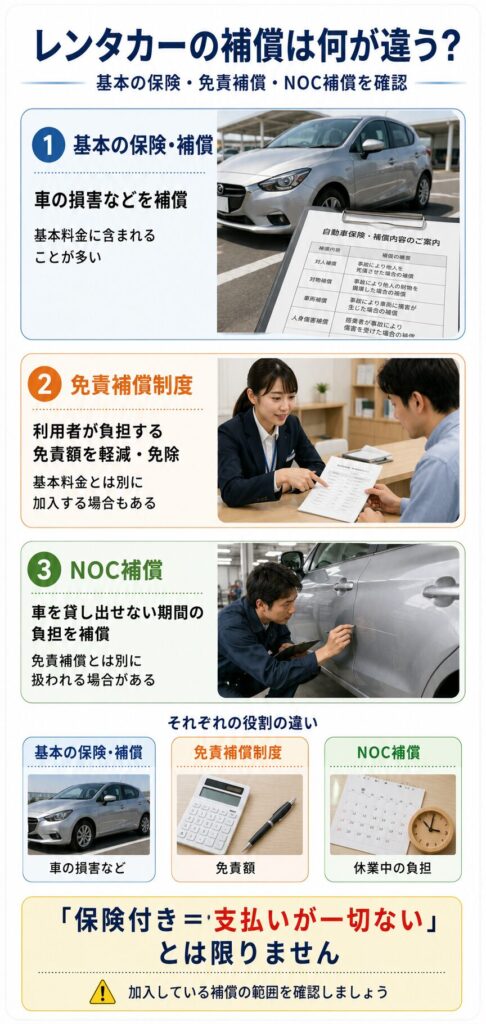 レンタカー保険の補償内容