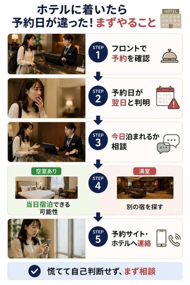 ホテルの予約ミスへの対処法