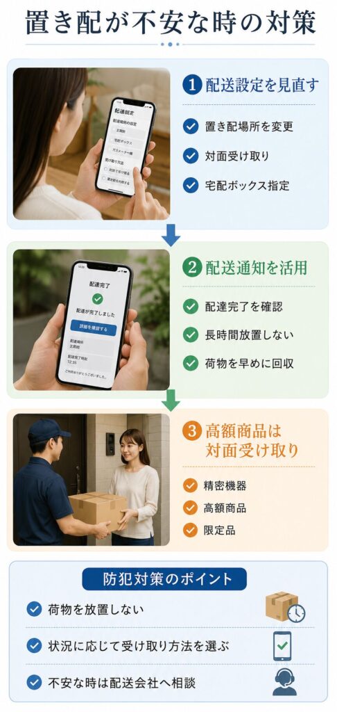 置き配が不安な時の対策