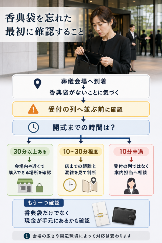 香典袋を忘れた時の確認ガイド