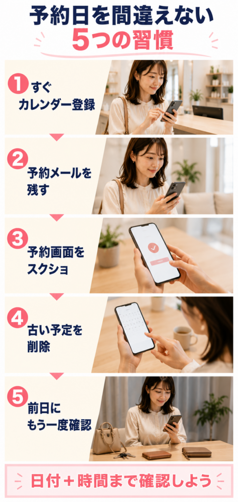 予約日を間違えない5つの習慣