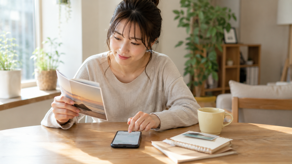 自分から一通送ろうとしている女性
