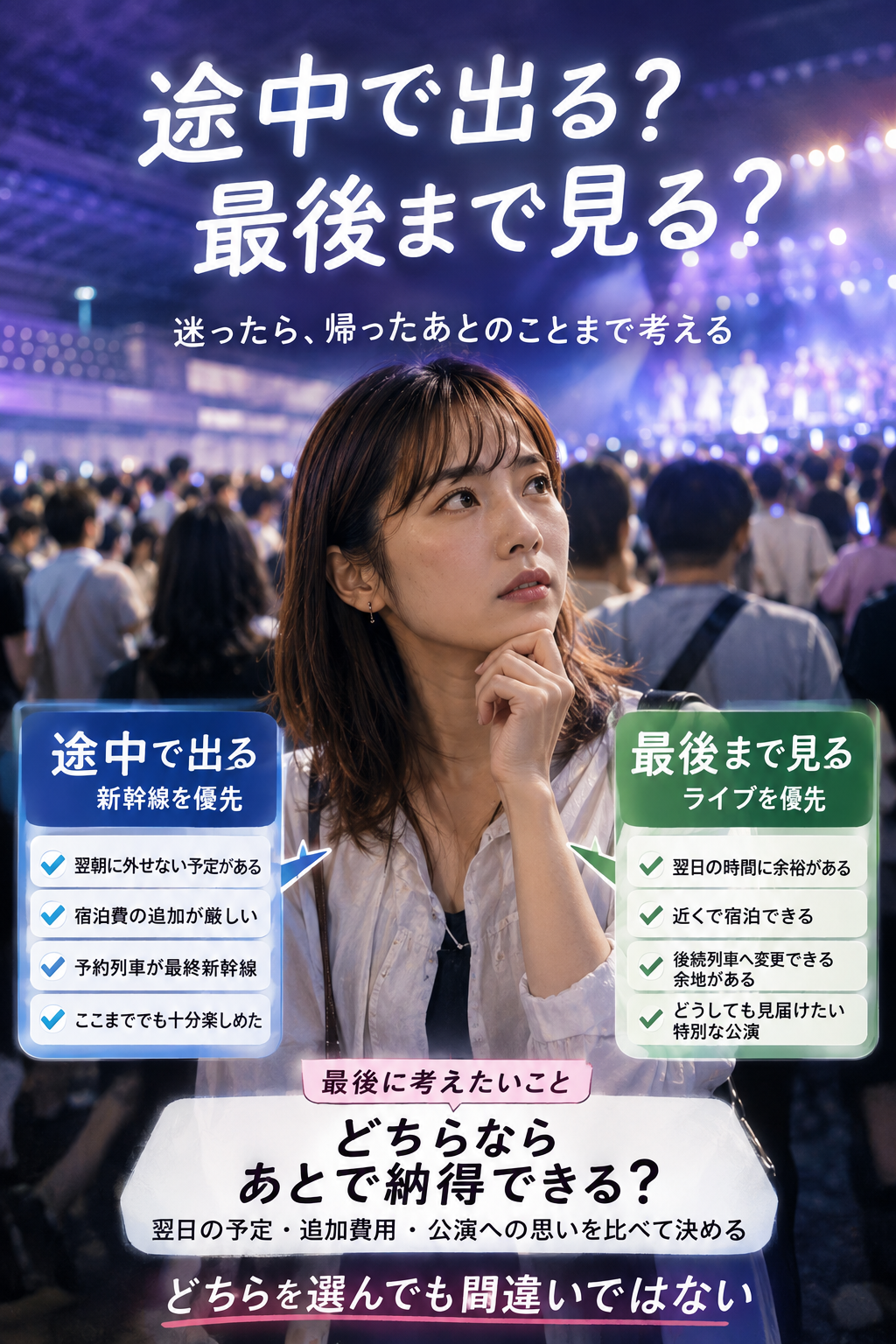 途中で出るか最後まで見るかの判断チェック