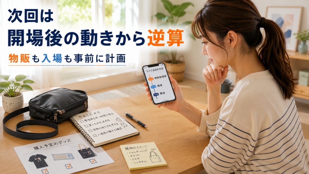 開場後から逆算するライブ準備