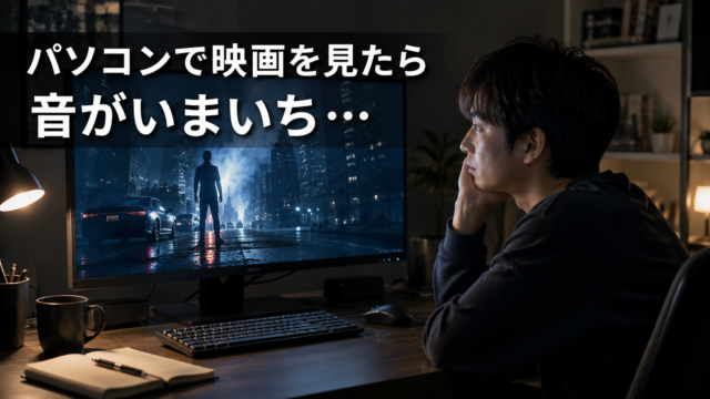 映像は迫力があるのに音が期待していたほどではなく違和感を覚える男性