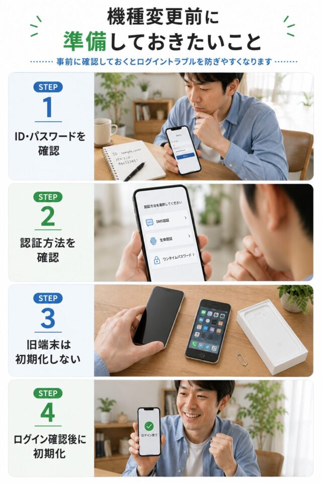 機種変更前の準備ガイド