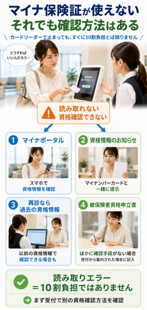 マイナ保険証読み取りエラー時の資格確認ガイド