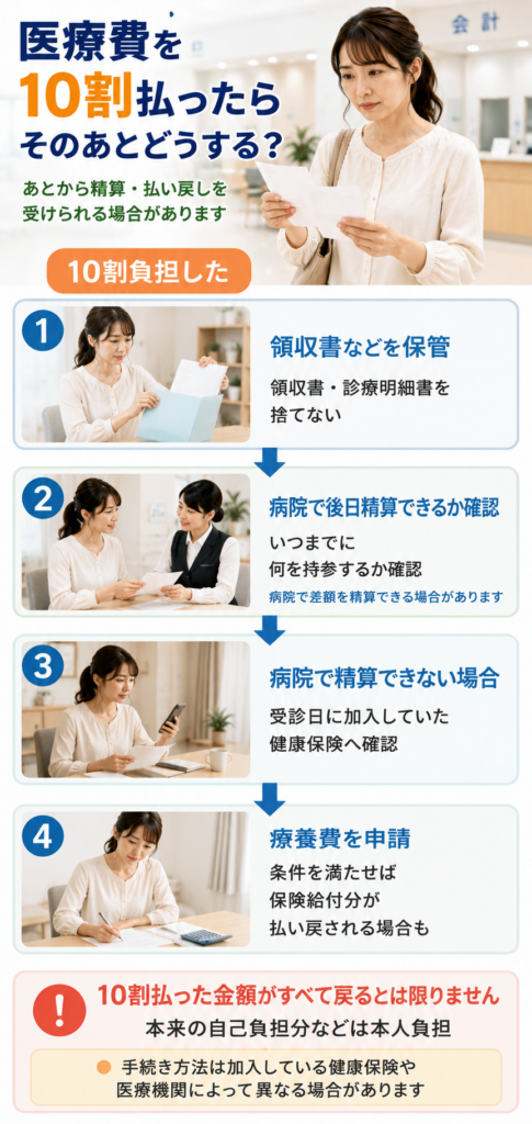 医療費を10割払ったら そのあとどうするかのガイド
