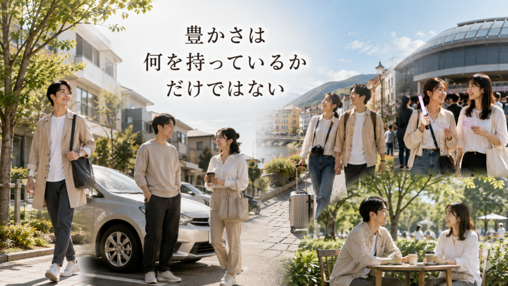 豊かさは何を持っているかだけではない