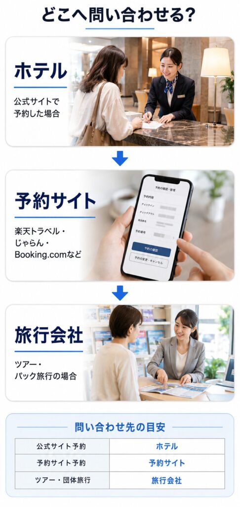 問い合わせ先ガイド