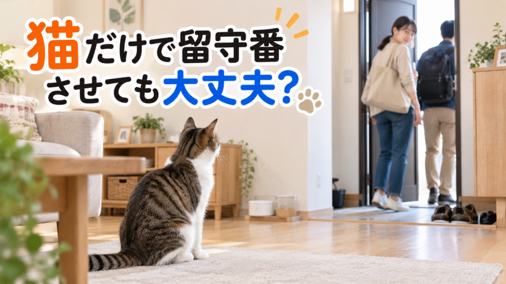 猫だけでお留守番