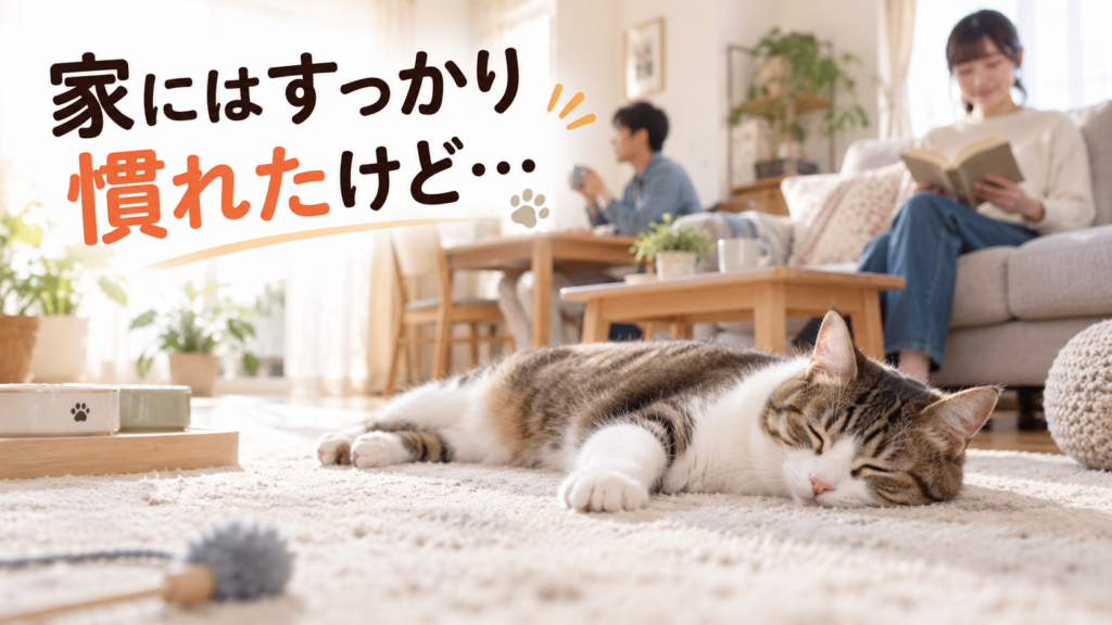 家に馴染んだ猫と温かな暮らし
