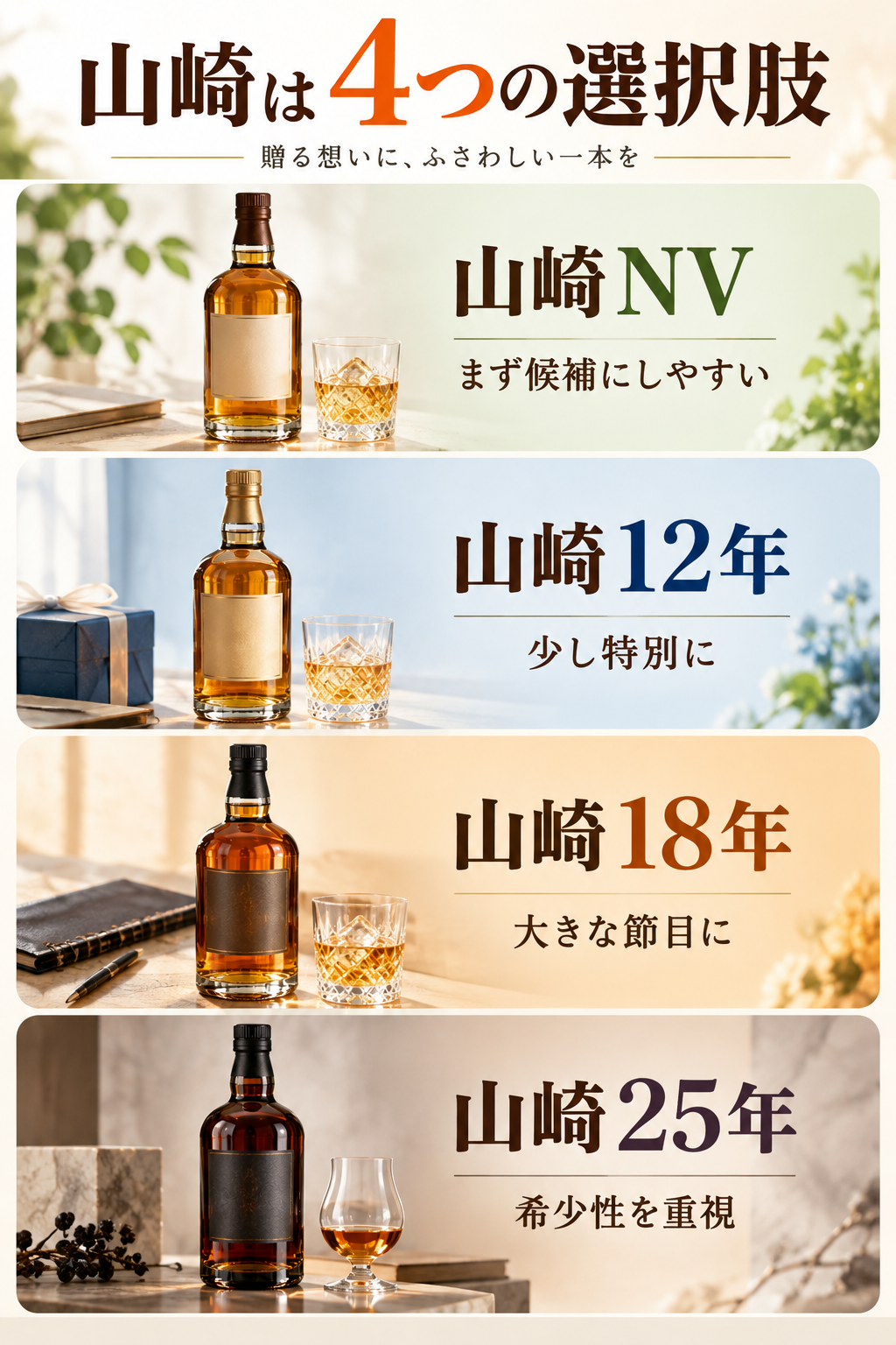 山崎の4つの選択肢