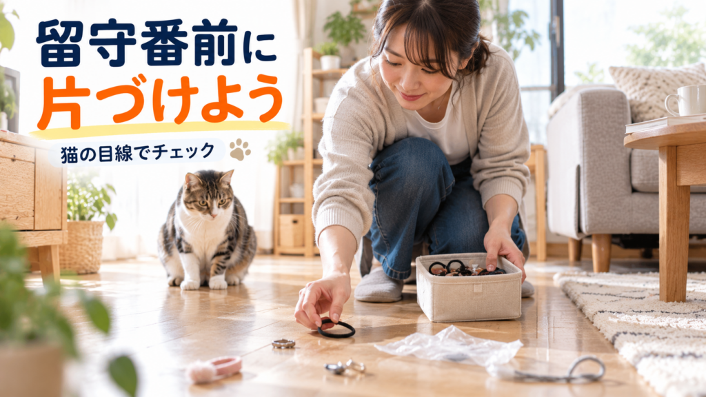 留守番前の片づけ