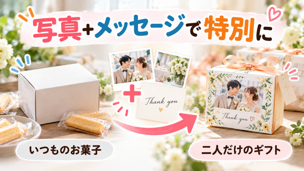 いつものお菓子が二人だけのギフトに