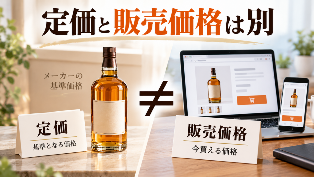 定価と販売価格は別