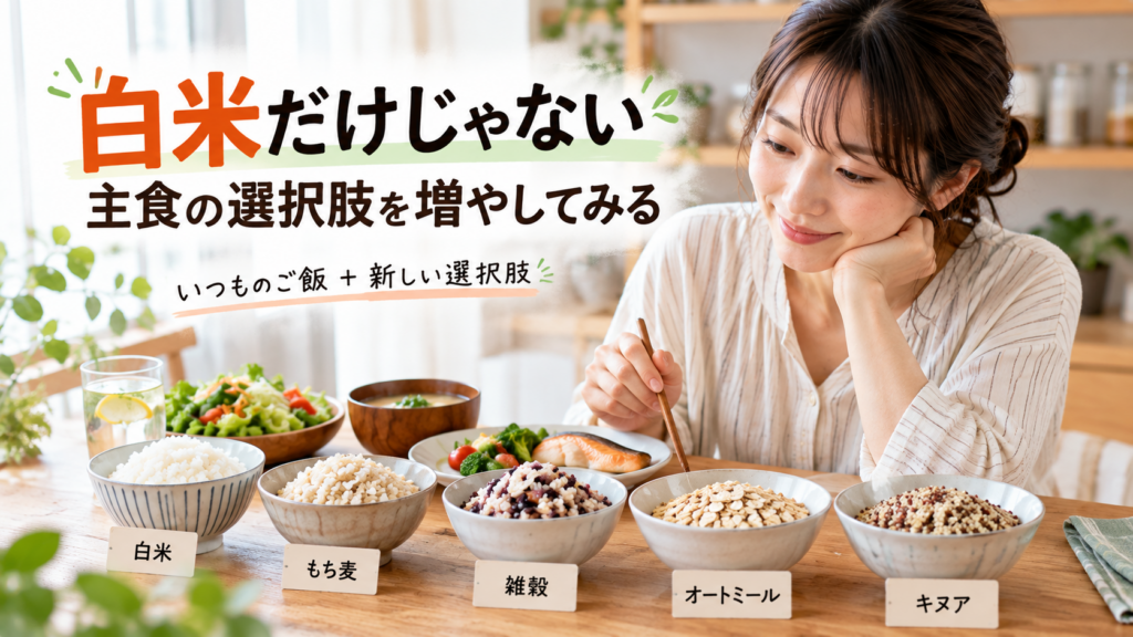 白米をやめずに選択肢を増やす