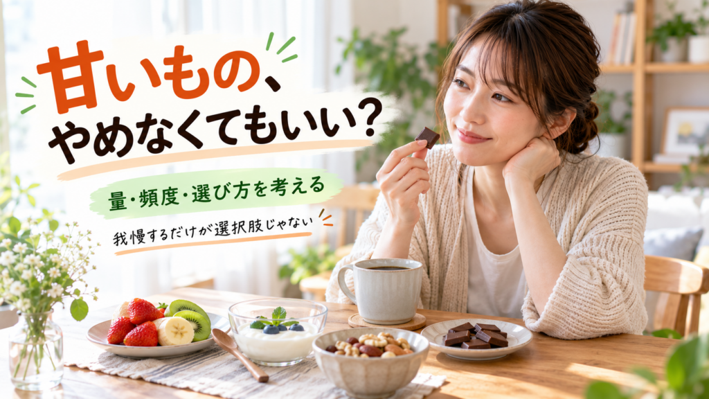 甘いものをやめなくてもいい