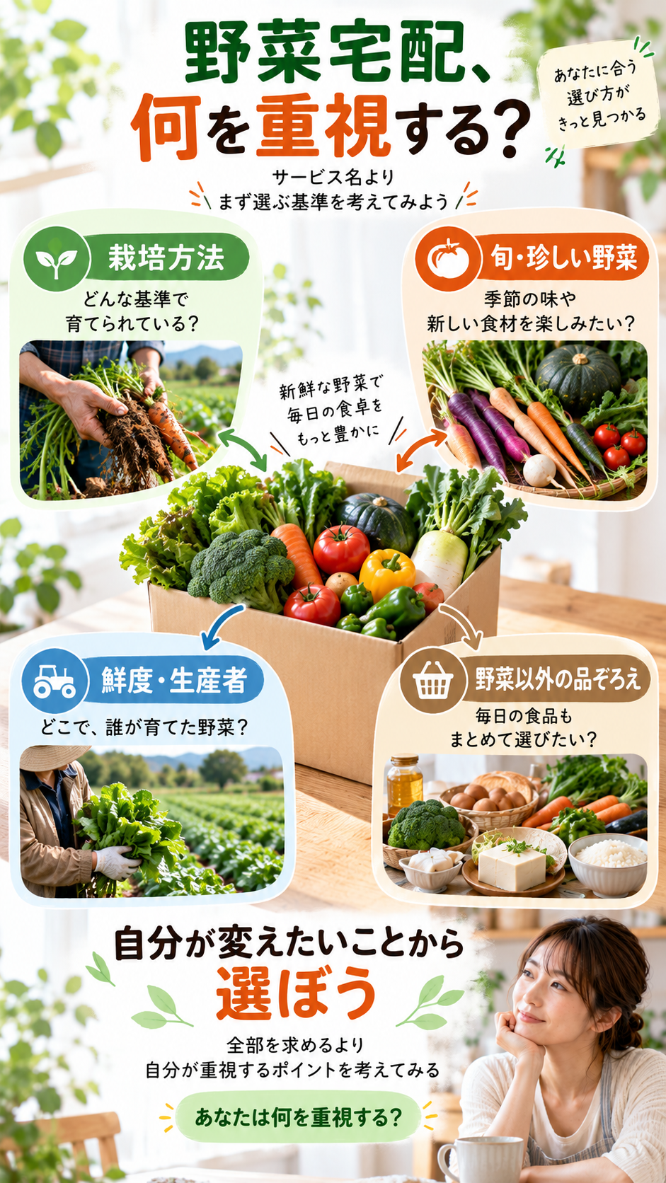 野菜宅配選びの基準ガイド