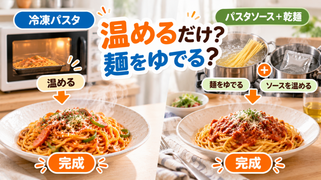 温めるだけ?麺をゆでる?
