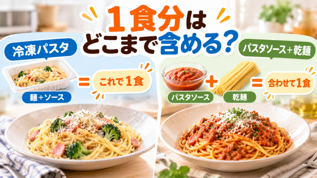 1食分はどこまで含める?