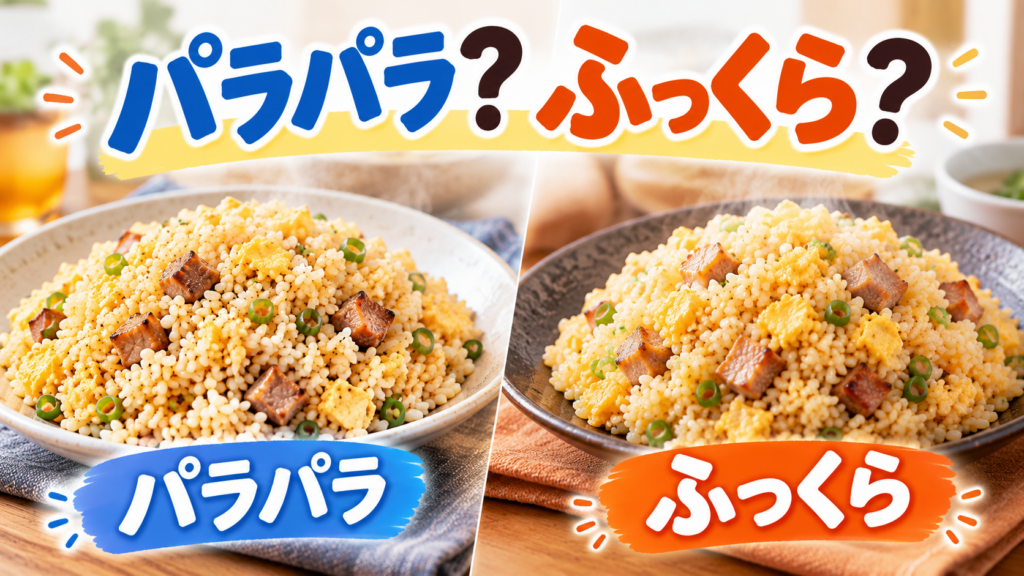 パラパラ?ふっくら?