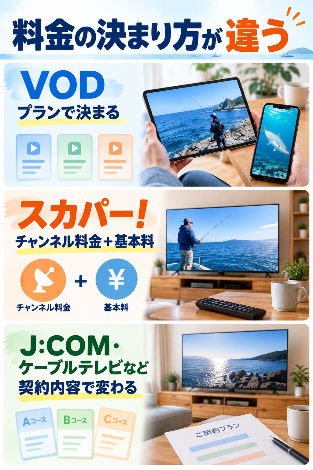 釣りビジョンの料金比較