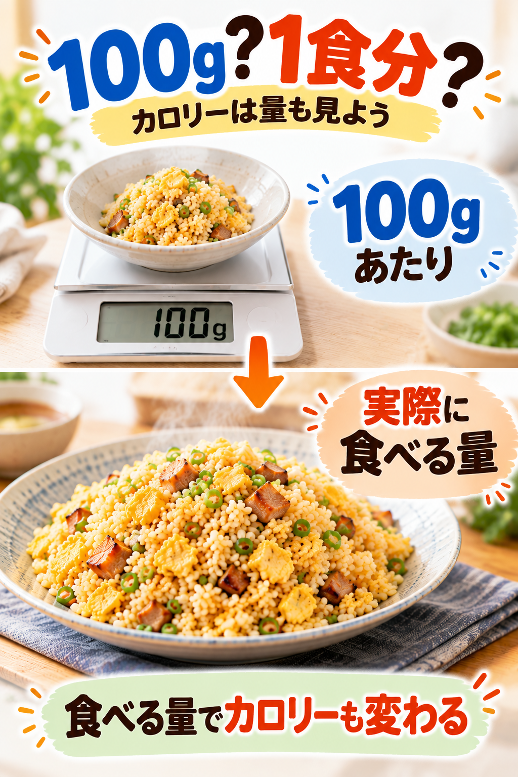 100g?1食分?